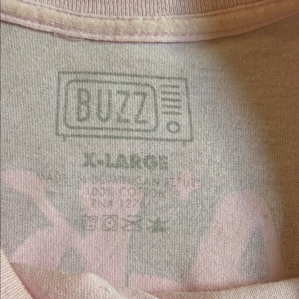 Buzz Men's Pink Short Sleeve Tee